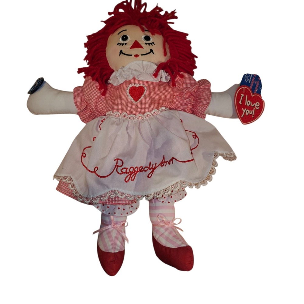 NWT Applause Special Edition Valentine Raggedy Ann 14" Doll‎